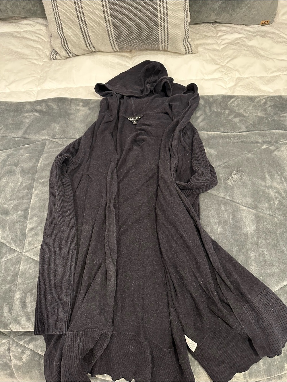 Athleta Black Women's Long Cardigan